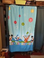 2 Disney Mickey Mouse & Pals Curtain Panels 63" x 41", used for sale  Walnut Cove
