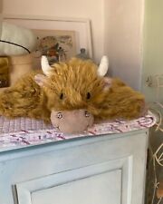 Jellycat Medium Truffles Highland Cow Plush Cushion for sale  BARNSTAPLE