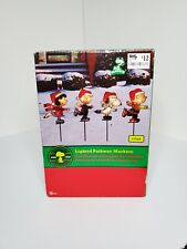 Set 4 Lighted Pathway Markers Lights Christmas Snoopy PEANUTS Charlie Brown Lucy for sale  Temecula