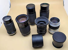Usado, LOTE DE 8: Lote de colección de lentes y convertidores para cámara SLR de 35 mm SIN PROBAR VARIOS segunda mano  Embacar hacia Argentina