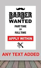 Laminated poster barber for sale  COLCHESTER