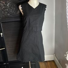 Vestido feminino Rebecca Taylor preto recortado sem mangas tamanho 6 comprar usado  Enviando para Brazil