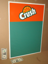 ORANGE CRUSH - VINTAGE RARE GREEN Menu Chalk Board - Gas & Restaurant - OLD SIGN for sale  Shipping to South Africa