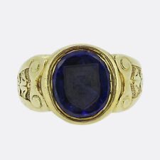 Antique sapphire intaglio for sale  LONDON