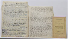 Lettres documents peintre d'occasion  Salies-de-Béarn