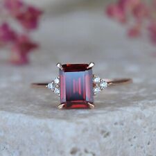 Emerald cut red for sale  Los Angeles