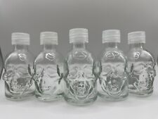 Used, Mini Skull Glass Jar Bottles Set includes (5) 1.7 fl oz (50 ml) Decor,Craft for sale  Shipping to South Africa