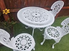 white cast aluminium garden furniture for sale  COVENTRY