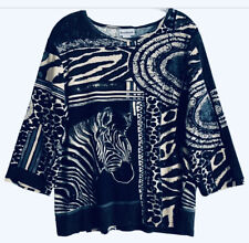 Zebra art blouse for sale  Chicopee