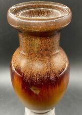 Elegant Expressions by Hosley, Copper Glitter Glazed Ceramic Bottle Vase, 6", used for sale  Shipping to South Africa