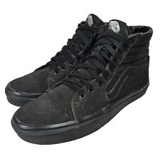 Usado, Vans Sk8 Hi Skate Zapatos Todo Negro Lona Para Hombre 10 Tenis con Cordones Skateboarding  segunda mano  Embacar hacia Mexico