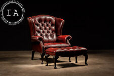 Wingback oxblood armchair for sale  Dekalb