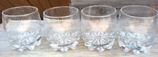 Vintage Crown Royal Cocktail Drink Glasses Clear Crystal Italy 3.5" Set of 4 for sale  Shipping to South Africa