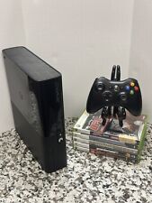 Pacote de console preto Microsoft Xbox 360 E 4GB: controle, cabos e 5 jogos!!, usado comprar usado  Enviando para Brazil