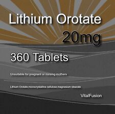 Lithium Orotate 20 mg Gesundes Stimmungsgedchtnis Xtra Pro-S x 360 Tablets comprar usado  Enviando para Brazil