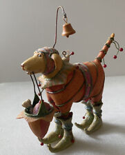 Dept 56 Christmas Krinkles Patience Brewster Retrieving Labrador Ornament Jester, used for sale  Bloomfield Hills