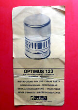 Used, SVEA 123 R Optimus Stove Instructions ONLY for sale  Shipping to South Africa