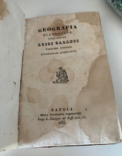 Antico libro geografia usato  Roma