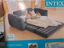 Sofá inflable extraíble talla queen Intex sofá cama sofá futón, gris oscuro segunda mano  Embacar hacia Argentina