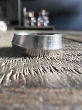 Ti2 Titanium Diagonal Concave Men's Ring 8mm - Size U - Used for 18 months for sale  Shipping to South Africa