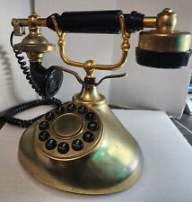 Usado, Réplica antigua de teléfono de latón victoriano 1930 dorado y negro de diseñador segunda mano  Embacar hacia Argentina