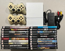 Sony PlayStation 2 Slim Lim. Edition Ceramic White Console With 20 Games BUNDLE for sale  Shipping to South Africa
