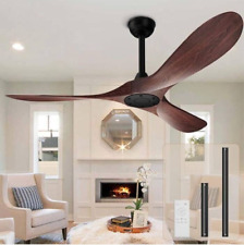 52" Indoor/Outdoor Ceiling Fan with Remote Modern Classic Walnut Color for sale  Shipping to South Africa