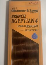 100% cabelo humano mistura superior egípcio francês 2 (4 peças 2x18”2x20) 4 (18”20”22”24) comprar usado  Enviando para Brazil