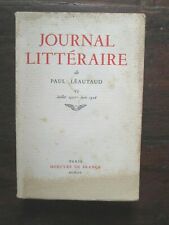 Journal littéraire paul d'occasion  Chalais