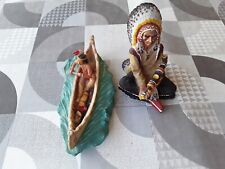 Duo figurine indien d'occasion  Le Rove