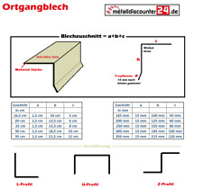 Meter rtgangblech kantblech gebraucht kaufen  Erkelenz