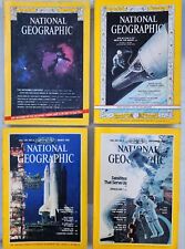 Lote de 4 revistas de colección National Geographic astronautas espaciales planetas NASA segunda mano  Embacar hacia Argentina