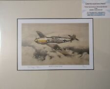 Limited Edition Aviation Print Me109E-4 of Adolf Galland by Stephen Brown  AIR for sale  MANCHESTER