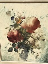 Usado, André PETROFF (1894-1975) Huile / Acrylique russe bouquet de fleurs rose nature segunda mano  Embacar hacia Mexico