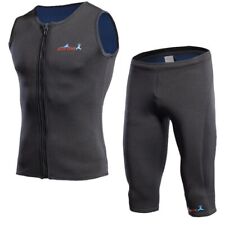 Colete de natação masculino de neoprene sem mangas 2 mm shorts proteção UV comprar usado  Enviando para Brazil