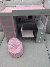 Design a Friend Wooden Pink & Grey Bunk Bed Set Children Play Set!, used for sale  Shipping to South Africa