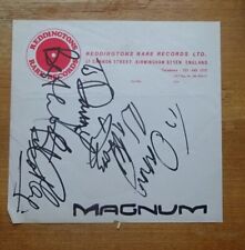 Magnum autographs sheet usato  Spedire a Italy