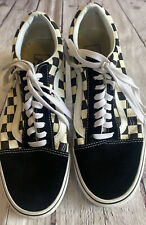 Tênis de skate quadriculado Vans 500714 baixo preto/branco tamanho M-7/W-8.5 comprar usado  Enviando para Brazil