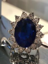 Kate Middleton Princess Diana VERY HUGE Sapphire engagement Ring Size 7 for sale  Shipping to South Africa