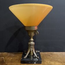 Lâmpada vintage Art Deco nova MCM latão e vidro tocha funciona 12” de altura retrô comprar usado  Enviando para Brazil