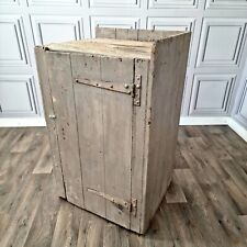 Antique Rustic Wooden Farmhouse Single Door Primitive Pantry Larder Cupboard, used for sale  Shipping to South Africa