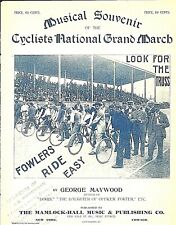 Partituras lembrança bicicleta antiga Cyclists National Grand March 1897 FOWLER! comprar usado  Enviando para Brazil