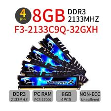 32 GB 4x 8 GB DDR3 2133 MHz F3-2133C9Q-32GXH 240PIN DIMM Memoria G.Skill Ripjaws BT segunda mano  Embacar hacia Argentina