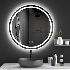 Dripex 500mm Round Bathroom Mirror with LED Light, Illuminated Wall. for sale  Shipping to South Africa