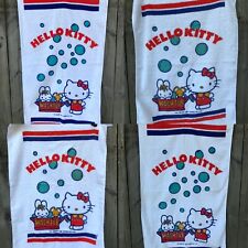 Conjunto de toalhas Hello Kitty 5 - 1981 banheira toalha de banho vintage Sanrio Inc corpo de mão comprar usado  Enviando para Brazil