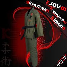 KJOVGI BJJ Gi - Customized Name Brazilian Jiu-jitsu Kimono Olive Green with bag for sale  Shipping to South Africa