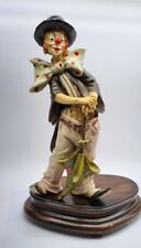 Vintage capodimonte clown usato  Caltanissetta