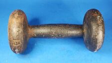 Dumbbell Hand Weight 5 lb. Exercise Physical Fitness Strength Training Antique for sale  Shipping to South Africa