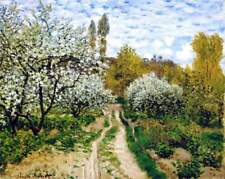 Claude Monet Apple Blossoms Cotton Canvas Print HQ Home Decor Poster Giclee 8x10 for sale  Canada