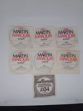 Lote de 6 cuerdas para guitarra acústica Martin Marquis vintage MQ13 MQ35 MQ17 MQ26 MQ56 MQ segunda mano  Embacar hacia Argentina